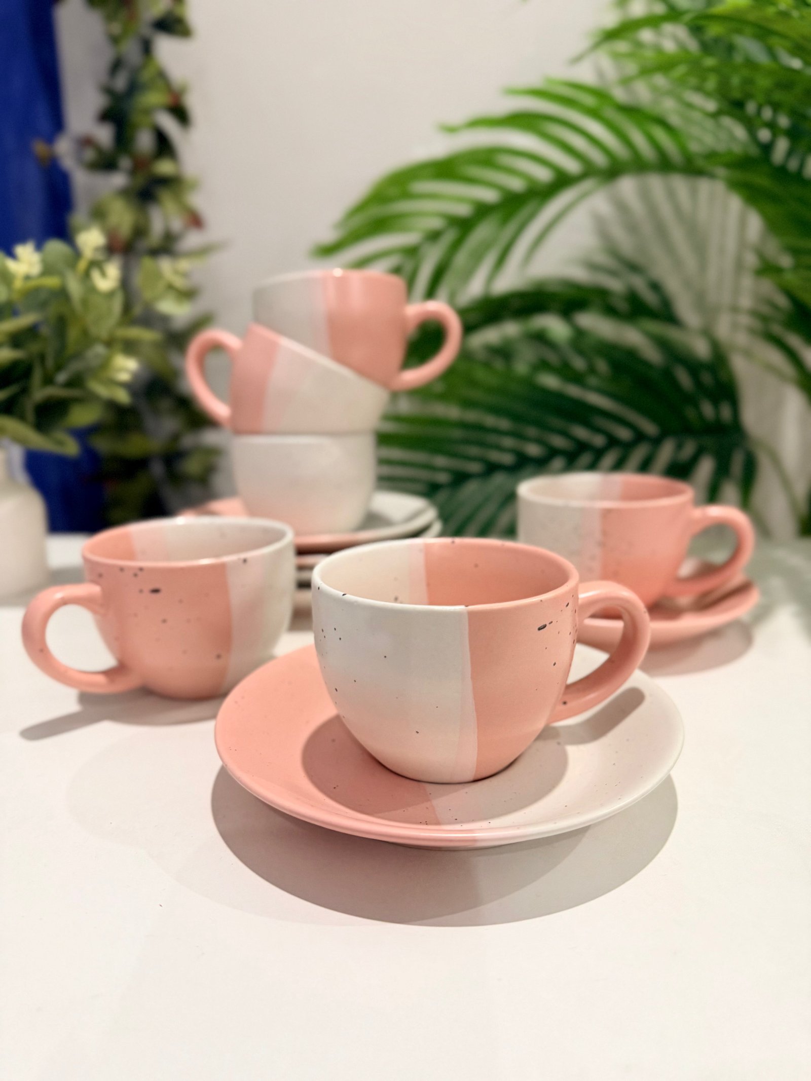 Aura-Tea-Set-Earthen-Rose-The-Home-Palette-42700563546411 Tea Set -Rose - Image 1