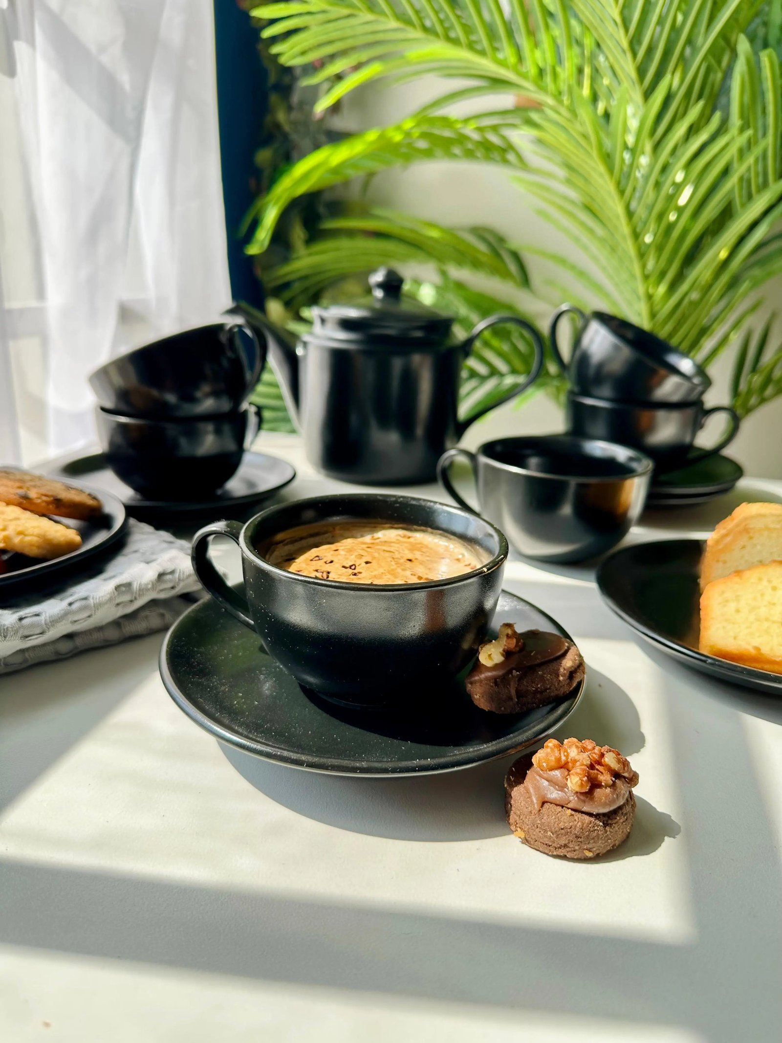 Selin-Tea-Set-Black-Matte-The-Home-Palette-42004891631915 Tea Set - Black - Image 1